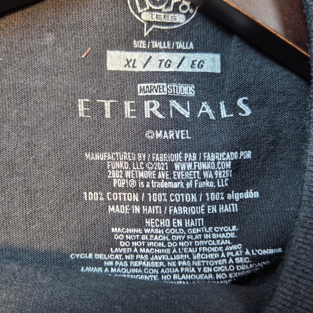 Funko Marvel Eternals Graphic Tee Mens XL Black Short Sleeve Cotton Movie‎ Promo - Picture 2 of 7